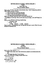 Bộ đề thi học sinh giỏi theo tháng Tiếng việt, Toán lớp 4